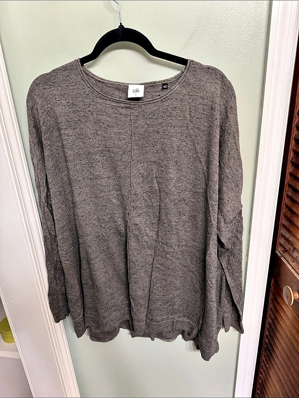 cabi Gray Long Sleeve Tunic Size Large